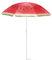 TIENDA EURASIA – Sombrilla Playa | Diseño de Sandía | 150 cm de Diámetro | Nylon | 8 Paneles Resistentes y Faldones Laterales | Tubos Metalizados en Color Blanco y Ajustable en Altura