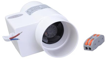 Zenlir 50mm 220V 50Hz 12W Inline Duct Fan Mini Exhaust Ventilation Fan for Grow Tent Pet Box Greenhouse Basement Workshop