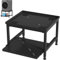 Sonnewelt Support de machine à laver, stable, 45 cm, hauteur réglable, avec étagère et coussinets en caoutchouc, pour machine à laver, sèche-linge, réfrigérateur, noir