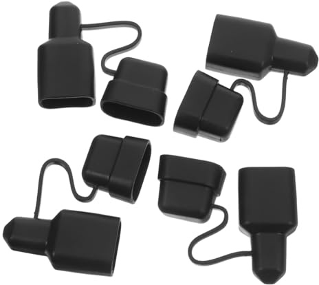 SOPOTUTU 4 Stück Steckerschutzkappe Abdeckung Für Anhängeranschlüsse Batterie Stecker Ende Schutz Boot Kabel Kompatibel Schnelltrennkupplungen Verbinden Trennen Strom Elektrisch Weich Verbi