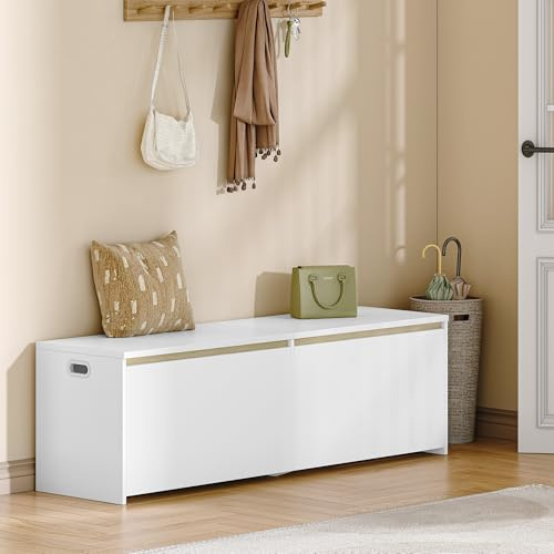 Hzuaneri 150cm Baul almacenaje, 40 x 150 x 47 cm, Blanco