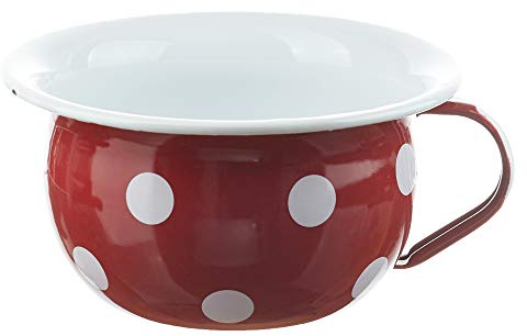 Münder-Email - Windelfrei Töpfchen aus Emaille - 100% plastikfrei Farbe Rot