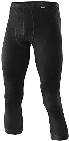LÖFFLER Herren HR. Unterhose 3/4 TRANSTEX Light, Schwarz, 56