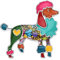 NEWEI Cute Emaille Pudel Hund Brosche Pins für Frauen Mädchen Hut Jacke Dekoration (Mehrfarbig)
