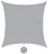 SUNNY GUARD Voile d'ombrage Rectangulaire 3x3m Imperméable Toile Ombrage UV Protection pour Patio Jardin, Terrasse, Extérieur, Balcon,Gris Clair
