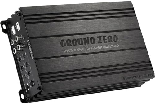 Ground Zero GZHA MINI FOUR 24V | 4-Kanal Class D Kompaktverstärker für 24V Betrieb | Endstufe