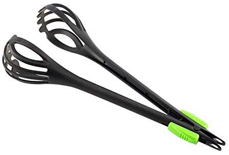 separadores de yema de huevo 1pc multifuncional batidor de huevo de nylon Alimentos Pinzas Manual de huevo Batir pasta de espaguetis Cuchara de cocina mezclador Gadget Ensalada herramienta creativa