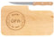 LASERHELD | Brotzeitbrett Holz mit Gravur “Bester Opa der Welt” & Messer | 26 x 15 cm | Frühstücksbrettchen Holz Schneidebrett Jausenbrett | Geschenk für Männer Papa Vatertag