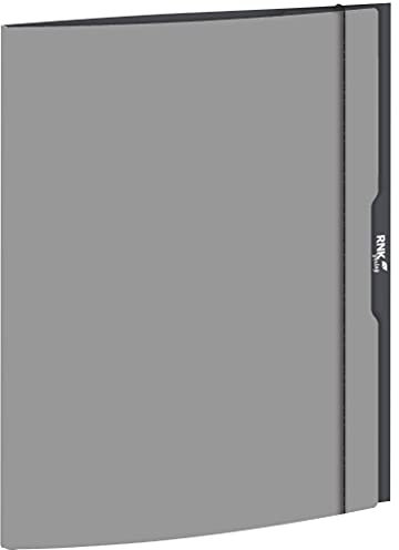 RNKVERLAG - Sammelmappe friendly grey 240 x 330 mm in DIN A4, mit drei Einschlagklappen, 1 Stück