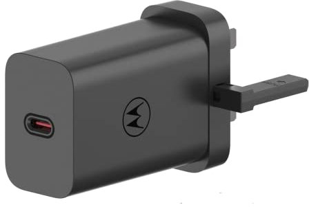 Motorola Chargers - TurboPower 68W USB-PD Mains Wall Charger/Power Adapter with 1m 6.5A USB-C to USB-C UltraFast cable.
