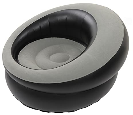 UBEF Aufblasbare Couch, Aufblasbarer Sofastuhl mit Schneller Inflation für das Büro (Grau)
