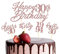 13 Stück Glitzer 30. Geburtstag Cupcake Topper Geburtstagsdeko, Tortendeko 30 geburtstag frau für 30 Geburtstagsfeier Zubehör Party Dekoration Kuchendekoration (Rosegold)