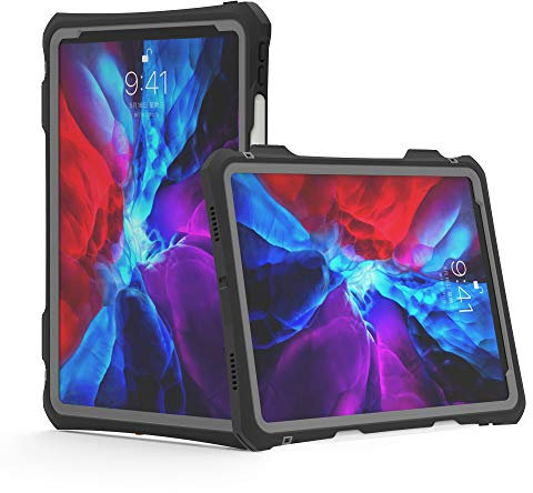 Coque Anti-Choc Étanche pour iPad Pro 11 Pouces 2022/2021/2020 avec Touch ID Très Sensible,Etui étanche avec Protecteur d'écran Intégré pour iPad Pro 11 Pouces 2022/2021/2020 (Noir)