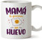 MUGFFINS Tazas para MADRE/MAMÁ - En Español - Te queremos un huevo mamá - 11 oz / 330 ml - Regalo original y divertido