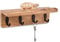 Indus Lifespace Étagère murale rustique en bois d'acacia avec 4 crochets, Accroche Clé pour entrée, ferme, cuisine (25,4 x 8,89 x 8,89 cm)