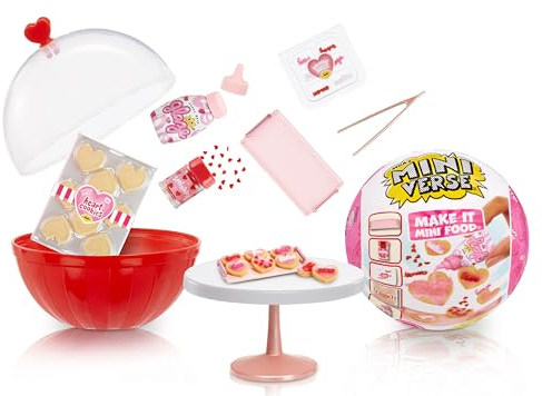 MGA`s Miniverse Make It Mini Food - Love Serie -Mini-Sammlerstücke in Geheimnisvoller Blindverpackung - Valentinstag, DIY und Kunstharz-Bastelspiel - Nicht ESSBAR - Für Sammler ab 8 Jahren