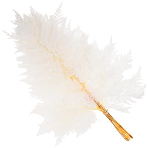 LIFKOME Künstlicher Farn Weißes Trockenpflanzen-bündel Für DIY Blumenarrangement Vase Dekoration Geeignet Für Hochzeit Garten Innendekor Natürliche Blumenarrangements