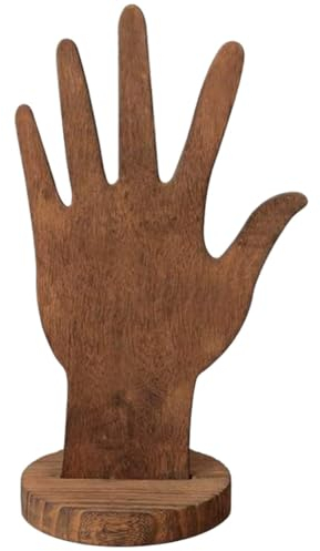 Luxshiny Holz-Handform-Schmuck-Display-Rack Armband-Ring-Ständer Halter Schaufensterpuppe Finger-Hand-Display Für Uhren-Handring