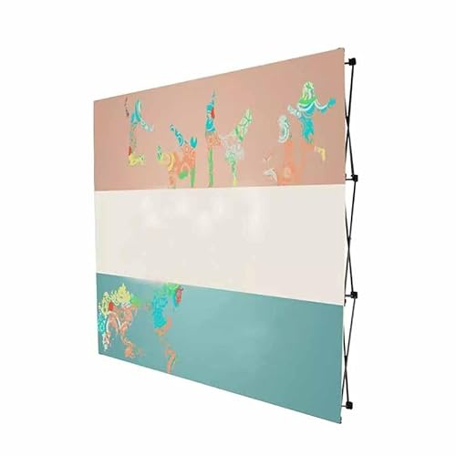 LXHELIVERY Tragbarer Pop-Up-Displayständer - Pop-up-Ständer Aus Stoff -Tension-Hintergrundständer Für Den Buchsignierhandel Zu Beginn Einer Geburtstagsfeier, Nur Ständer(Größe:5x7.5')