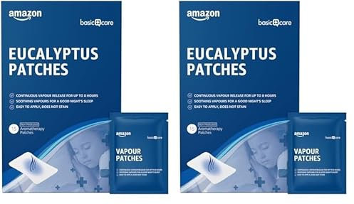 Amazon Basic Care Aroma-Pflaster, 15 Stück, Transparent (Packung mit 2)