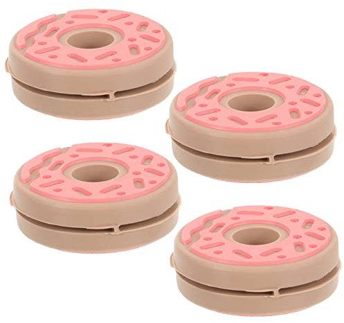 WOONEKY 4 Stück Tennisschläger Absorber Schläger Absorber Dämpfer Tennisschläger Tennis Zubehör Donut Stoßdämpfer Tennis Zubehör Donut Tennisschläger