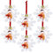BETESSIN Personalisierte Weihnachtskugeln mit Foto - 6 Stück Transparente Christbaumkugeln im Schneeflocken Stil - Plastikkugeln zum befüllen - Weihnachtskugeln Selbst Gestalten Christbaumdekoration