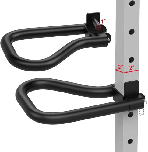 Kipika Power-Rack-Zubehör für 5/8 und 1 Löcher - Hochbelastbare Heimfitnessausrüstung für 2x2 oder 3x3 Squat Racks für Dips, Inverted Rows, Liegestütze, Australian Pull-ups