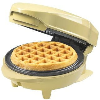 Bestron AMW500VBS Waffle Maker, Alloy Steel, Yellow
