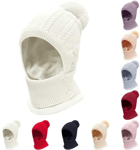 Mütze Damen Winter Plüsch Sturmhaube Thermo Skimaske Wolle Balaclava für Radfahren Snowboarden Skifahren Gesichtshaube black friday angebote 2024 wann