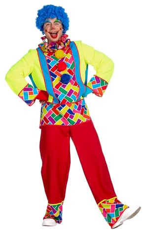 WILBERS & WILBERS - Clown Kostüm Herren | 3-teiliges Clownskostüm für Karneval, Mottoparty