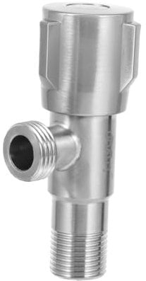 POPETPOP Edelstahl Eckventil Wasserstoppventil Für Heiß Und Kaltwasser Korrosionsbeständig Fest Integriert Geeignet Für Bad Und Toilette