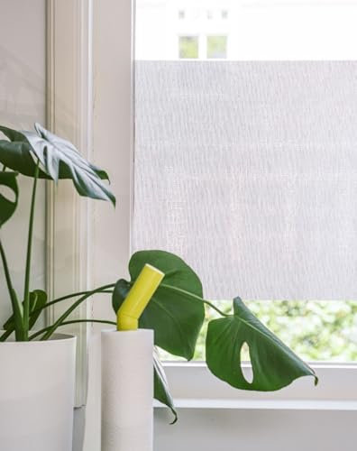 MADECOSTORE Textilfolie für Fenster – Ecru – L 45 x H cm