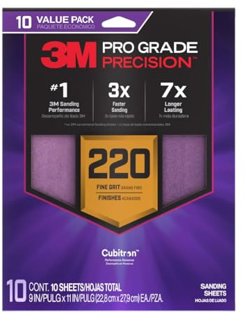 3m Precision Faster Sanding Sheets, PK10 7100328398-1 Each