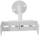 Lot de 2 supports muraux vintage pour radiateur - Hauteur réglable de 18 à 23 cm - Kit de montage - Support horizontal classique en fonte pour système de chauffage domestique - Blanc