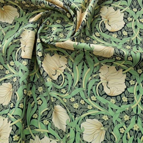 Morris Stoff Vintage Rankenblumen William Morris Muster Baumwolltuch, Nähen von Kleidung DIY Handarbeit pro halben Meter