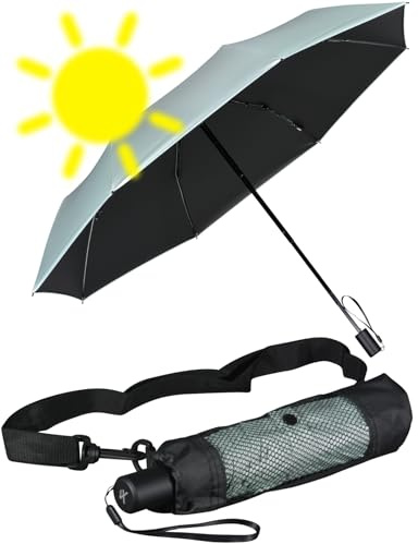 iX-brella City Trekking Sonnen-Regenschirm mit extra langem Stock mit UV- und Hitzeschutz