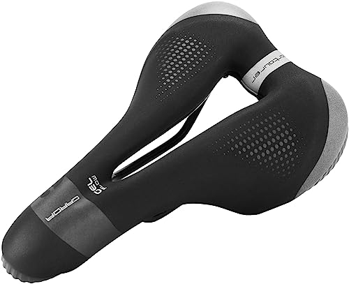 Selle Italia Herren Garda Man Gel Flow Hi-Viz Fahrradsattel, schwarz, One Size