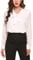 ACEVOG Damen Langarmshirt Classics Lässig T-Shirt Basic Schluppenbluses Bluse Einfarbig M L, Weiß