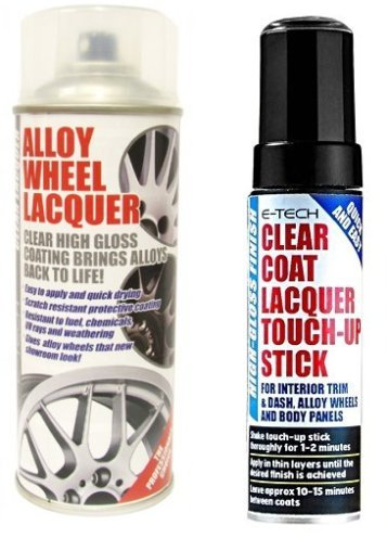 E-Tech 1 x Clear Lacquer For Alloy Wheel and 1 x Touch Up Stick - Etech