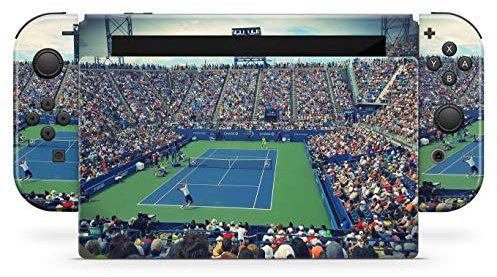 Skins4u Aufkleber Design Schutzfolie Vinyl Skin kompatibel mit Nintendo Switch Konsole & Controller Tennis Center Court