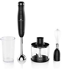 Mixeur plongeant CONTINENTAL EDISON CEHB01 Noir - 400W - Verre doseur 550 ml - 2 vitesses
