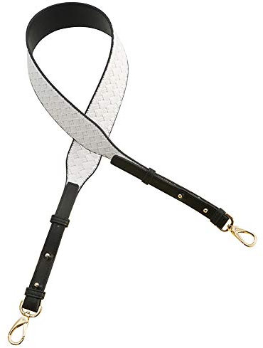 MoreChioce Leder Taschengurt,Mode Damen Taschengurt Verstellbar Schultergurt Bunt Tragegurt für Handtaschen,Weiß Kreuz