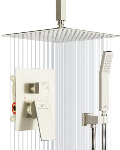 Système de douche au plafond 12 Inch nickel brossé