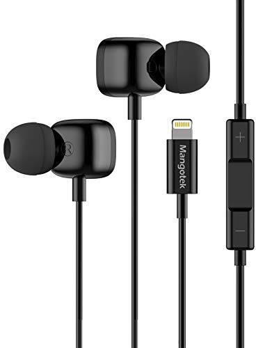 Mangotek, cuffie Lightning per Apple auricolari cablati iPhone con microfono MFi auricolari auricolari auricolari per iPhone 12/12 Pro/12 Mini/SE/11 Pro Max/10/X/XS/XR/7/8 Plus