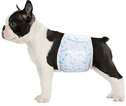 Flying Paws Rüdenwindel,52 Stück S Einweg-Hundewindeln für Rüden,Super Saugfähig Hundewindeln für kleine Rüden,Passform 30-48cm