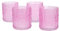Creativery Teelichtgläser 7x8 cm 4 Stück Teelichthalter Glas Farbauswahl: rosa 148