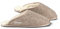 Fellhof Lammfell Hausschuh TRENDY FILZ Damen Herren Fell Pantoffeln mit rutschfester Sohle für Winter & Sommer Hausschuhe aus ECHTEM Lammfell Naturprodukt atmungsaktiv (42/43 beige melange)
