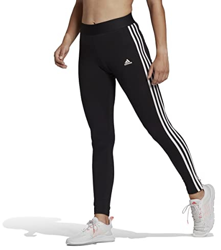 adidas 3 Stripes Leggings Femme, Black/White, M Short