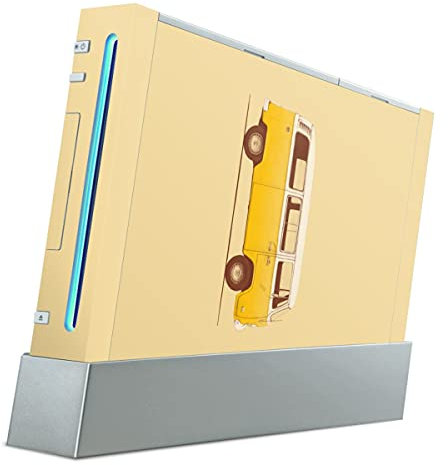 DeinDesign Autocollant Compatible avec Nintendo Wii Sticker Film Autocollant Jaune Voiture Festivals