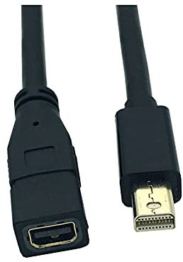 innov8 Mini Display Port 1.2 Cable, Mini DP Male to Mini DP Female 4K Video Extension Cable - 30cm (Straight)